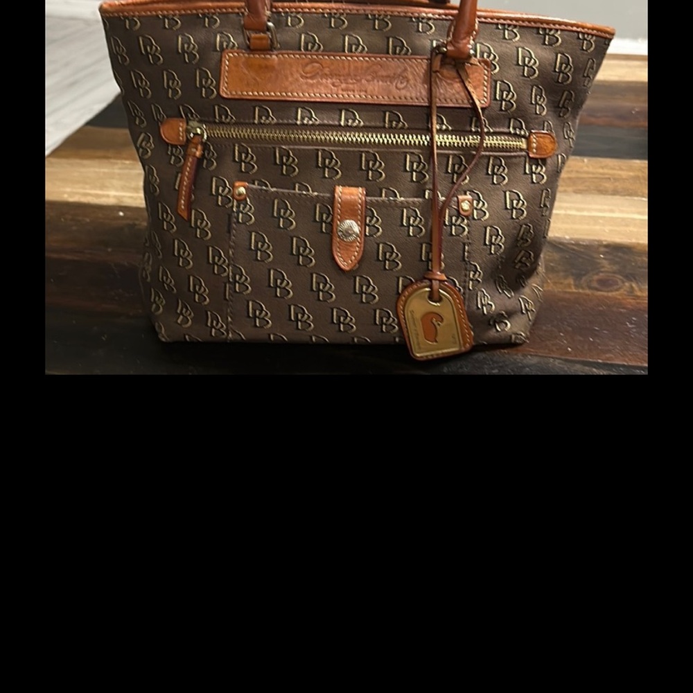 Dooney & Bourke Brown Monogram Tote Bag